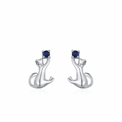 RareLucky Blue Cat S925 Jewelry Set