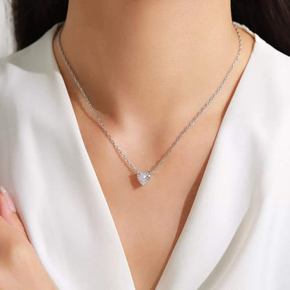 RareLucky Crystal Heart S925 Jewelry Set