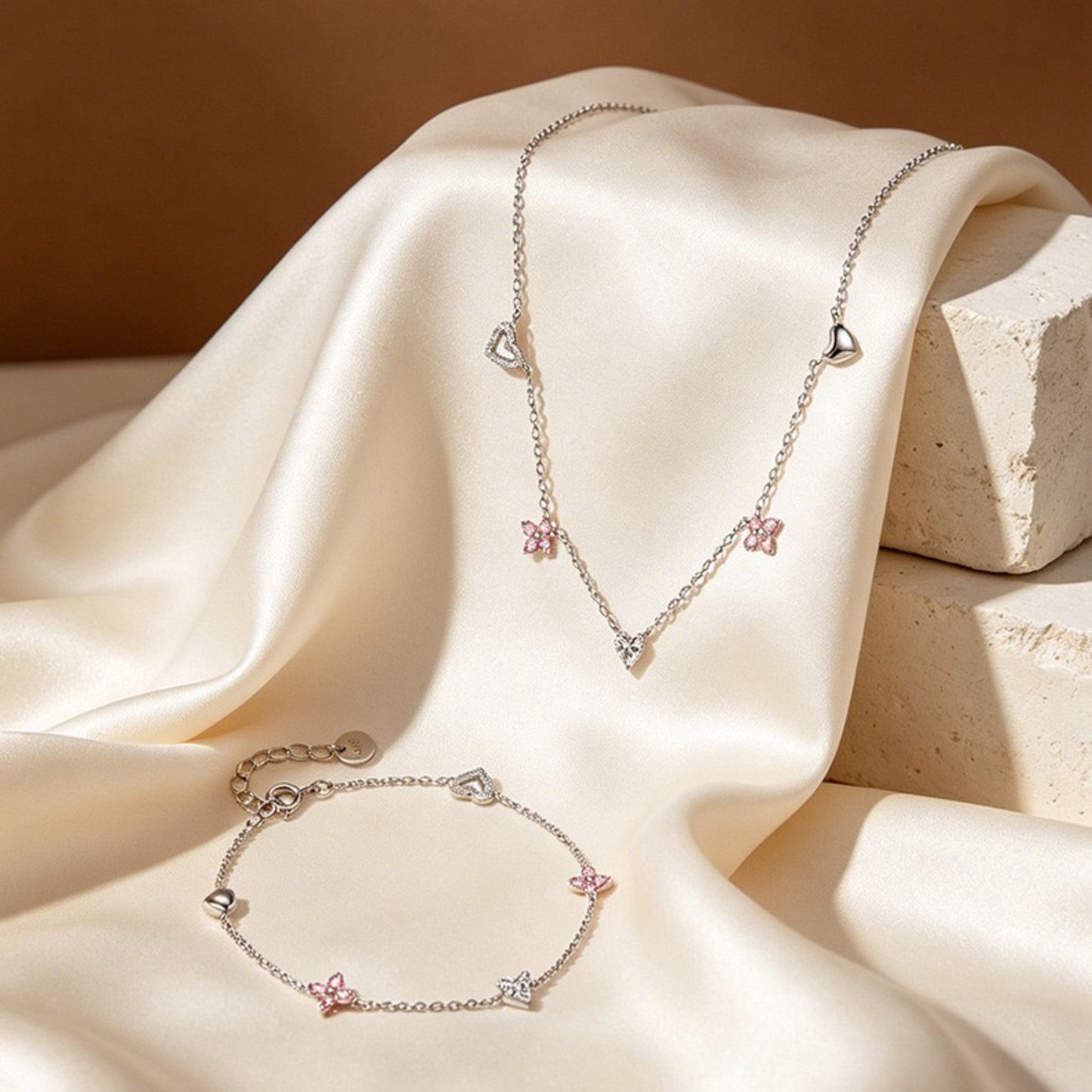 RareLucky Star Heart S925 Jewelry Set