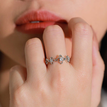 RareLucky Three Blossom S925 Ring