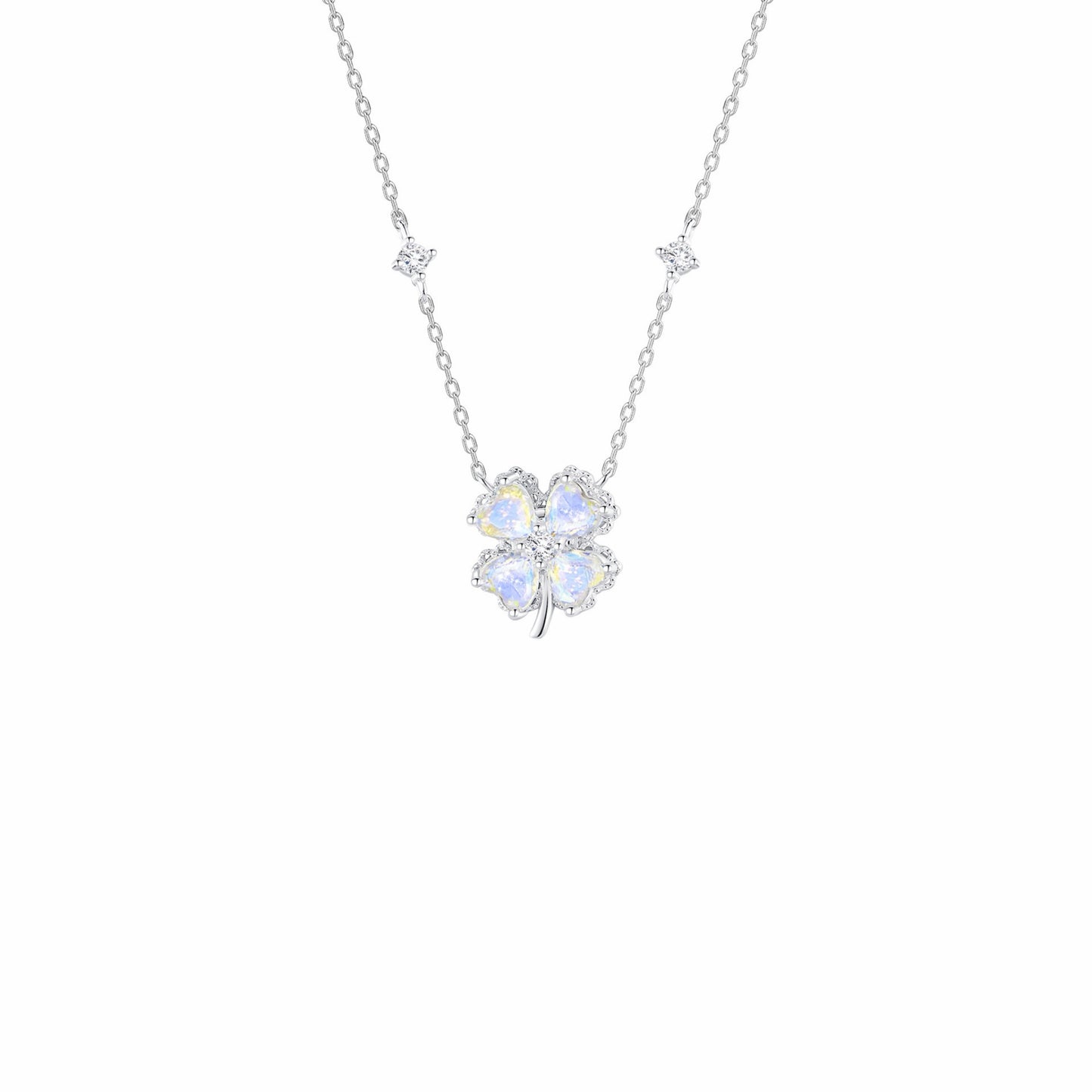RareLucky Rotating Aurora Clover S925 Jewelry Set