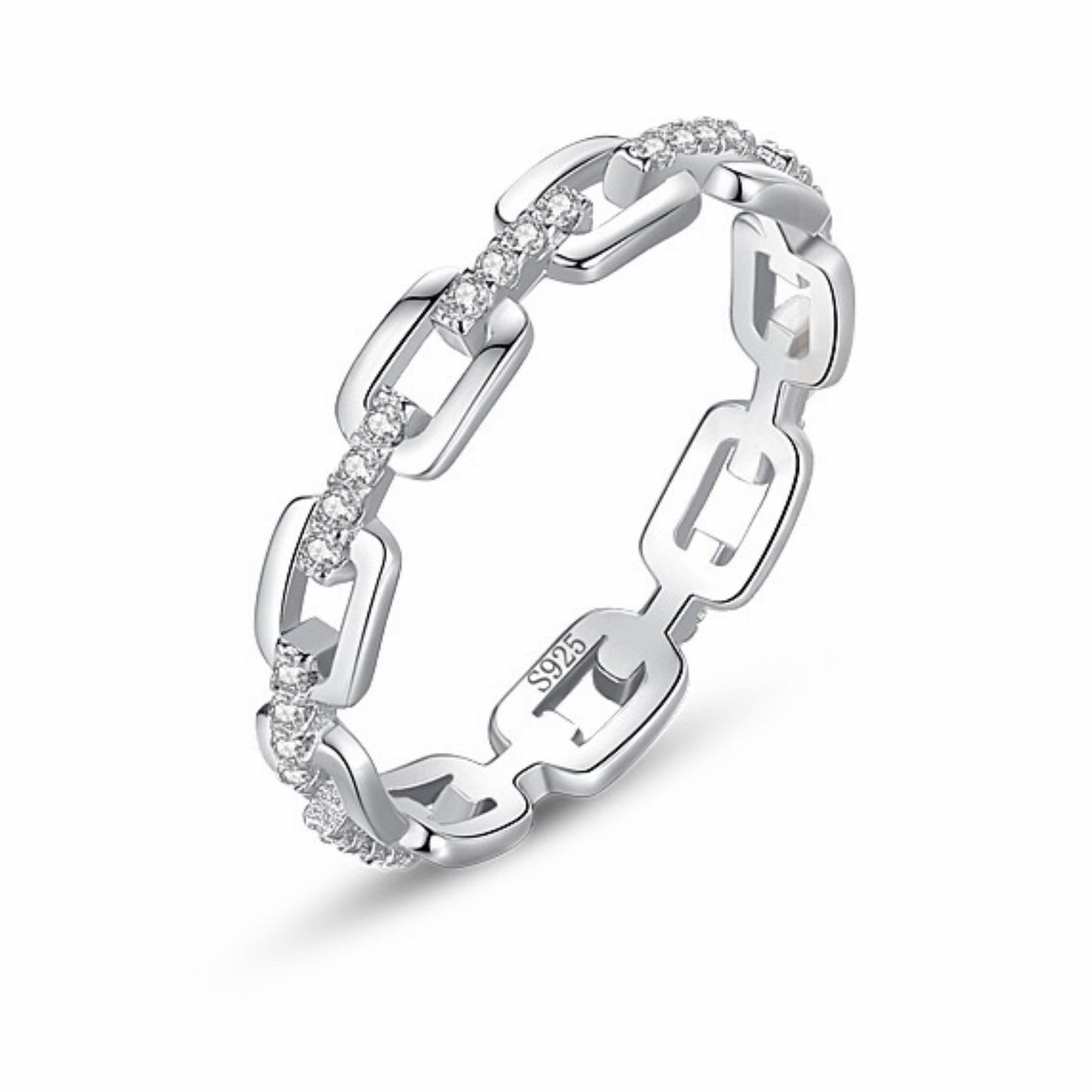 RareLucky Chain Link Spark S925 Ring