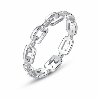 RareLucky Chain Link Spark S925 Ring