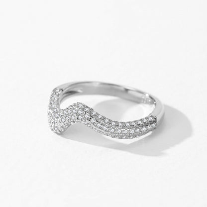 RareLucky Wave Spark S925 Ring