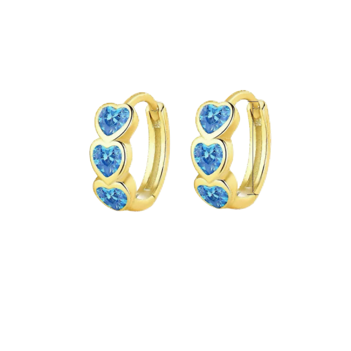 RareLucky Blue Heart Glow S925 Jewelry Set