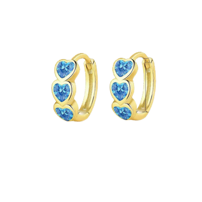 RareLucky Blue Heart Glow S925 Jewelry Set