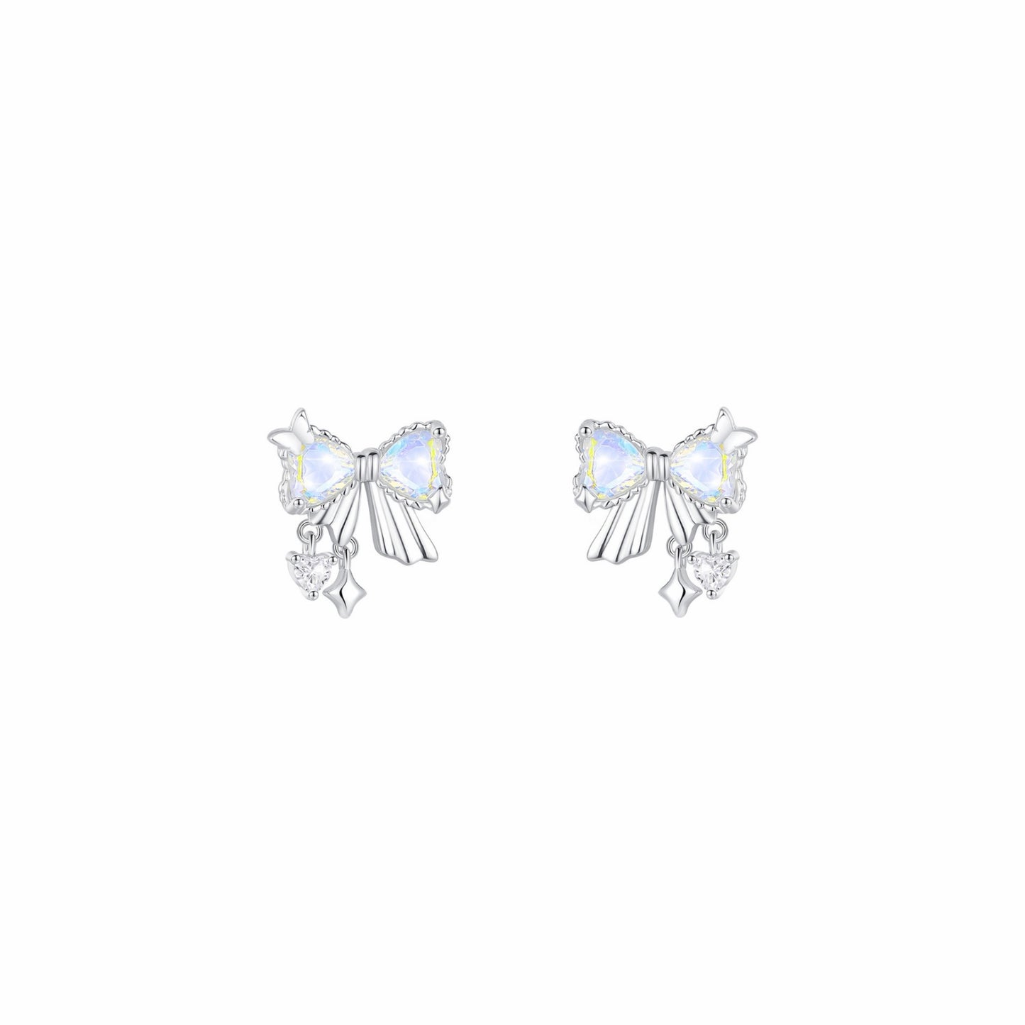 RareLucky Aurora Teardrop Bow S925 Jewelry Set