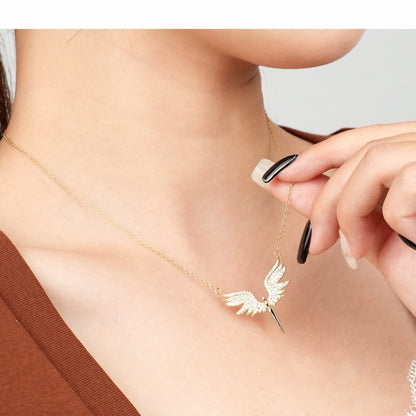 RareLucky Guardian Wing S925 Necklace