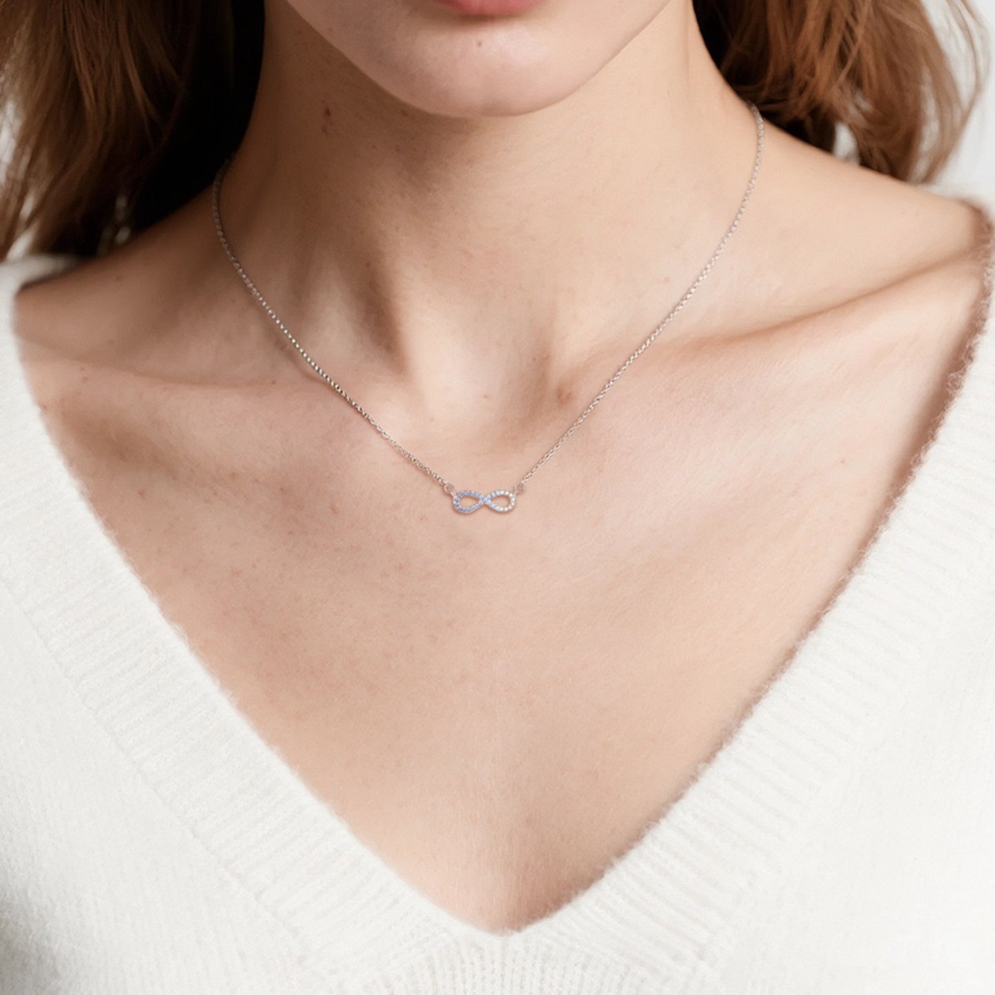 RareLucky Blue Infinity S925 Necklace
