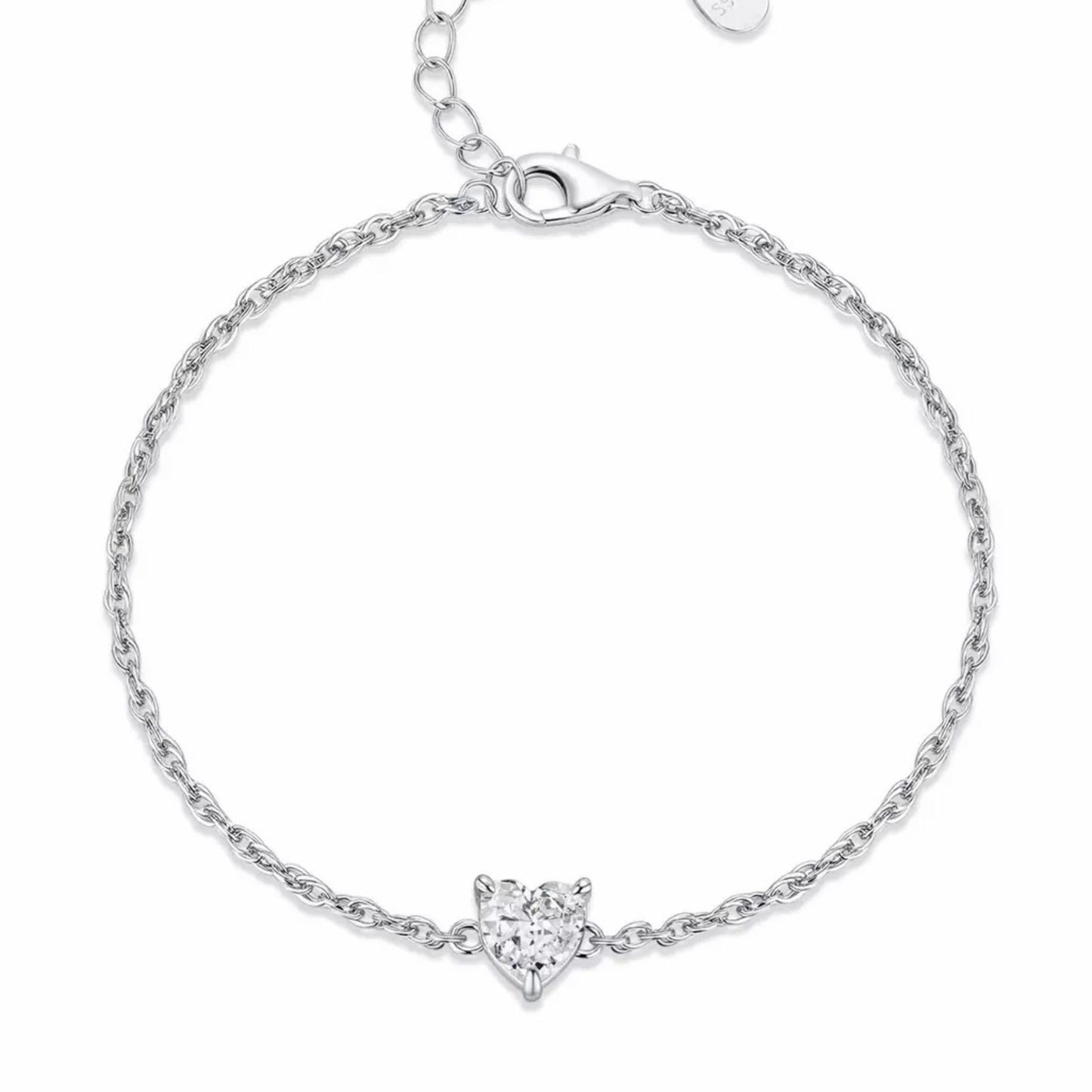 RareLucky Crystal Heart S925 Jewelry Set