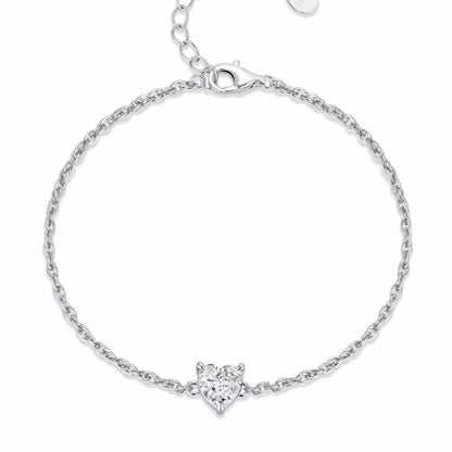 RareLucky Crystal Heart S925 Jewelry Set