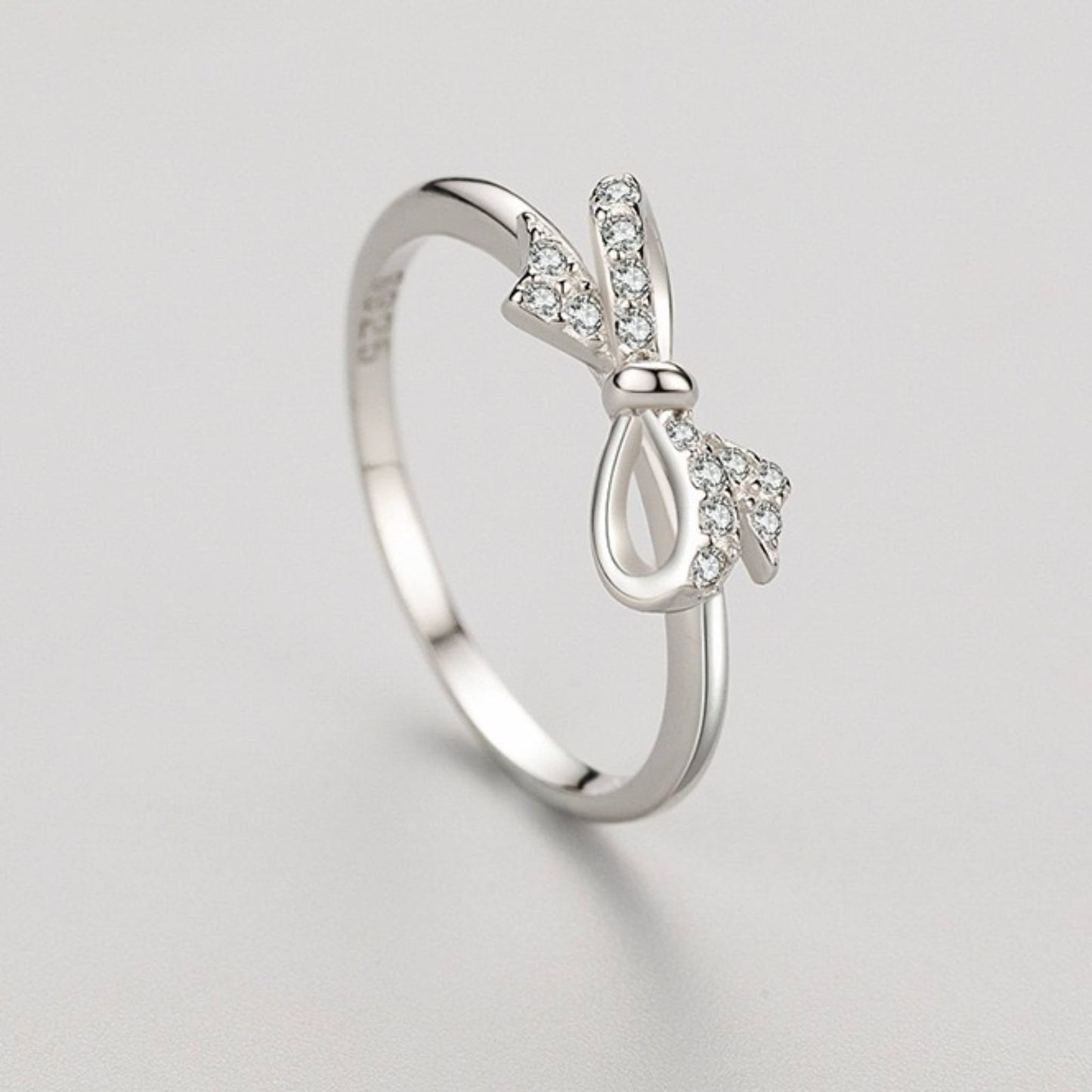 RareLucky Silver Bow S925 Ring