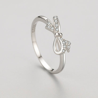 RareLucky Silver Bow S925 Ring