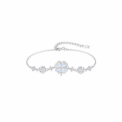 RareLucky Rotating Aurora Clover S925 Jewelry Set