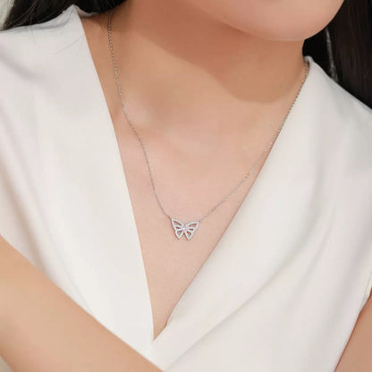 RareLucky Butterfly Glow S925 Necklace & Studs Set