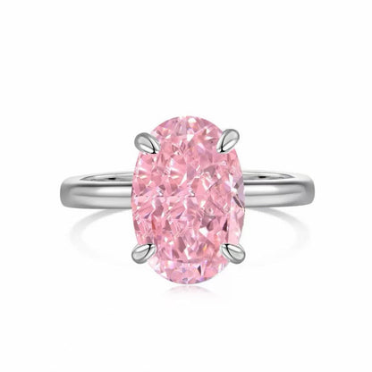 RareLucky Pink Ice-Cut CZ Rings