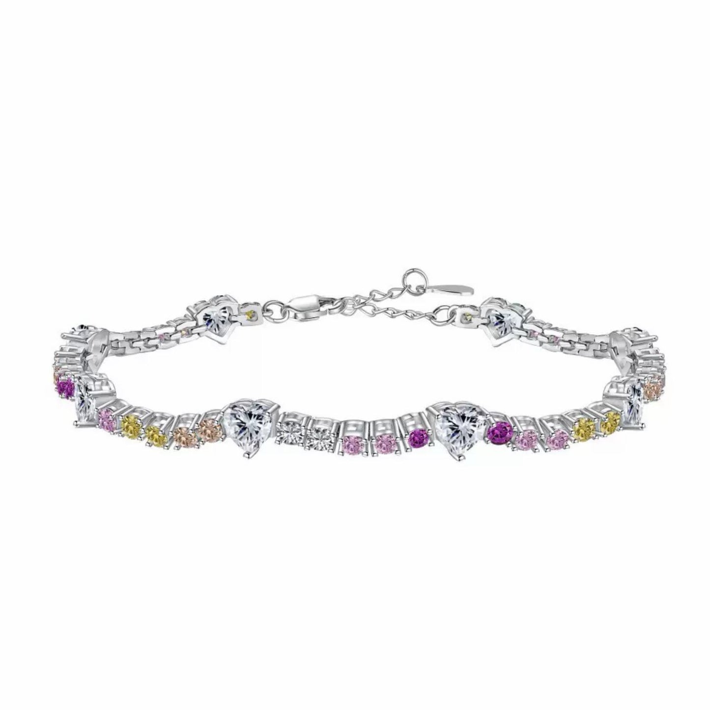 RareLucky Colorful CZ S925 Bracelet Collection