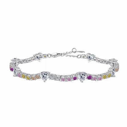 RareLucky Colorful CZ S925 Bracelet Collection