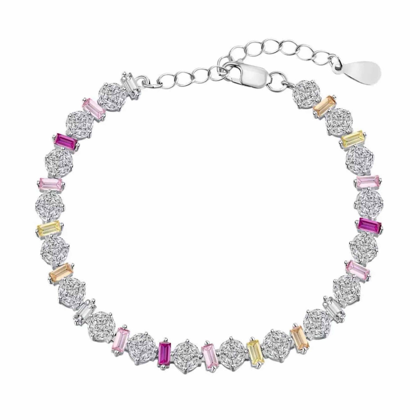 RareLucky Colorful CZ S925 Bracelet Collection