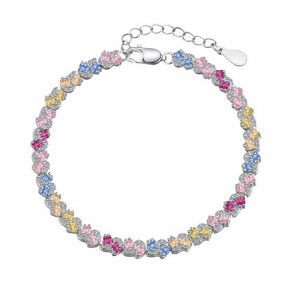 RareLucky Colorful CZ S925 Bracelet Collection