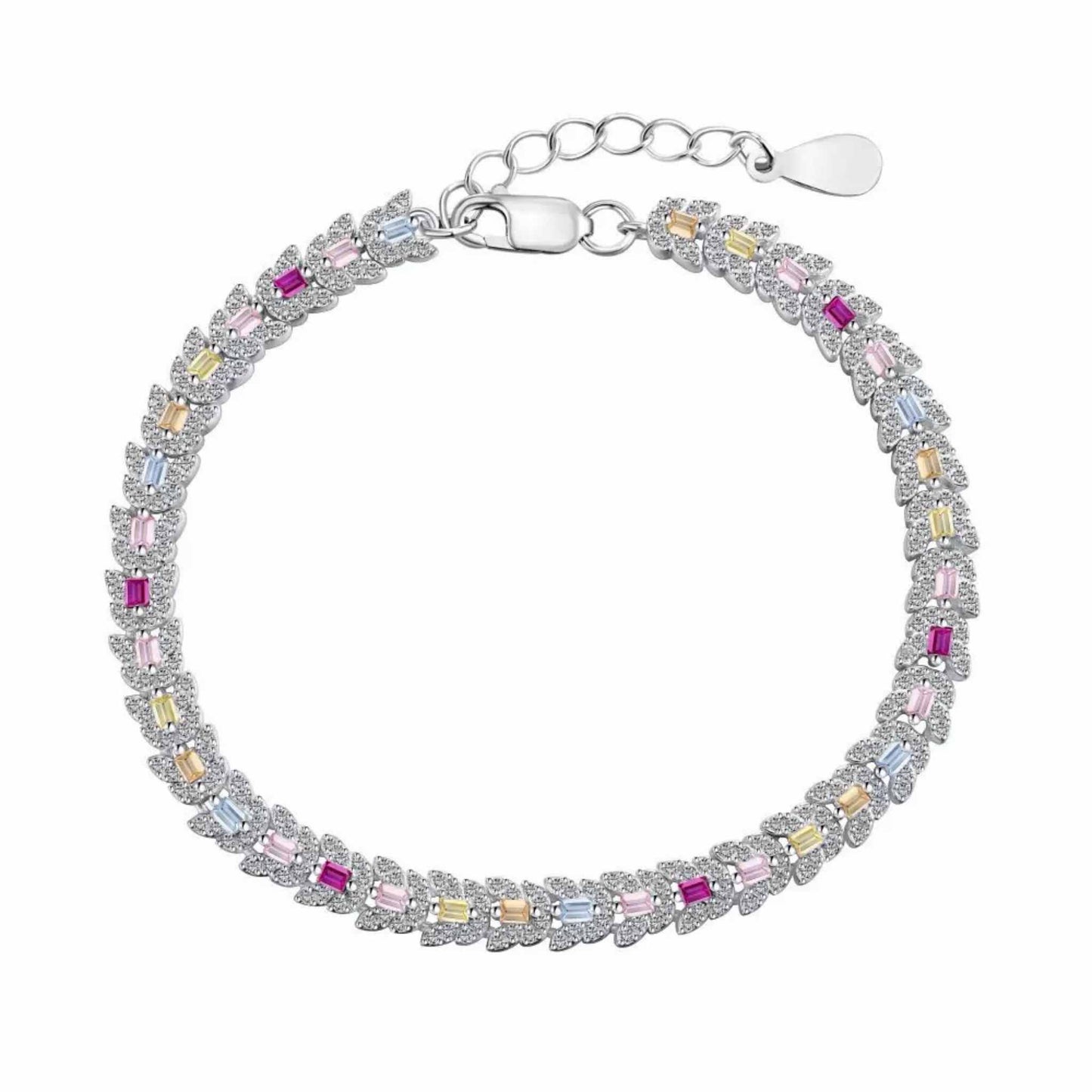 RareLucky Colorful CZ S925 Bracelet Collection
