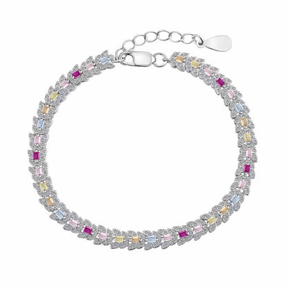 RareLucky Colorful CZ S925 Bracelet Collection