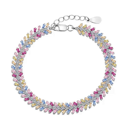 RareLucky Colorful CZ S925 Bracelet Collection