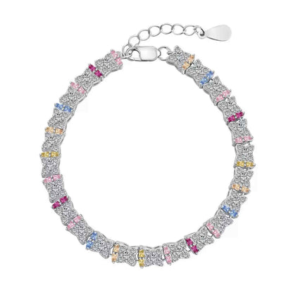 RareLucky Colorful CZ S925 Bracelet Collection