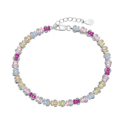 RareLucky Colorful CZ S925 Bracelet Collection