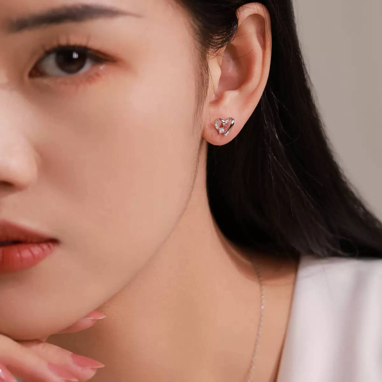 RareLucky Heart Curve S925 Jewelry Set