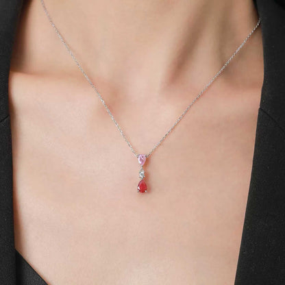 RareLucky Pink Dewdrop S925 Jewelry Set
