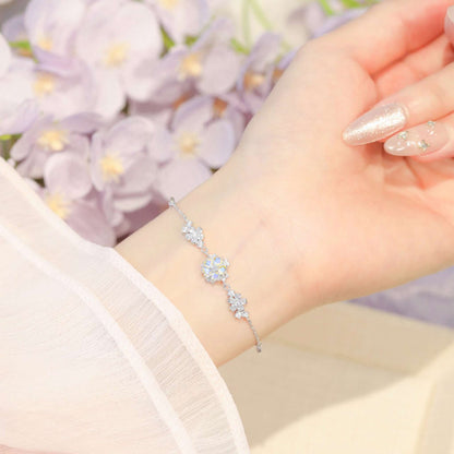 RareLucky Rotating Aurora Sakura S925 Necklace & Bracelet Set