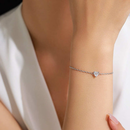 RareLucky Crystal Heart S925 Jewelry Set
