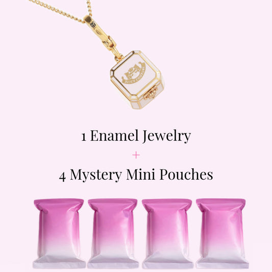 Ring Box Locket Necklace + 4 Mystery Mini Bags