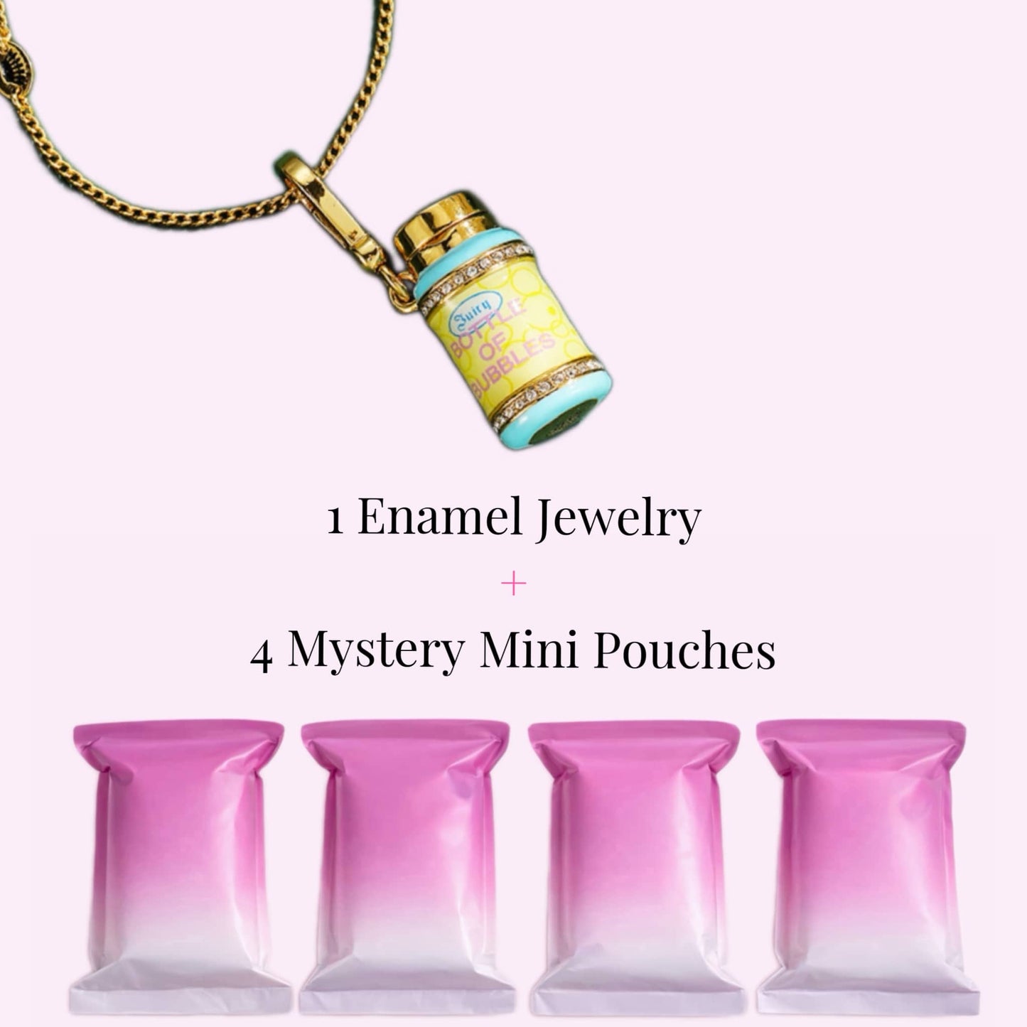 Mystic Potion Bottle Locket Necklace + 4 Mystery Mini Bags
