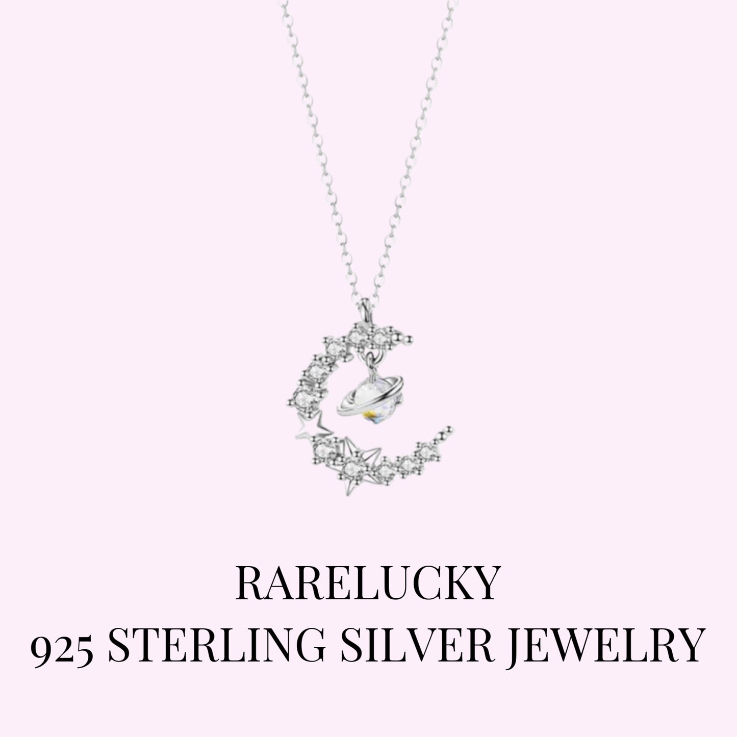 RareLucky Moon Orbit S925 Necklace