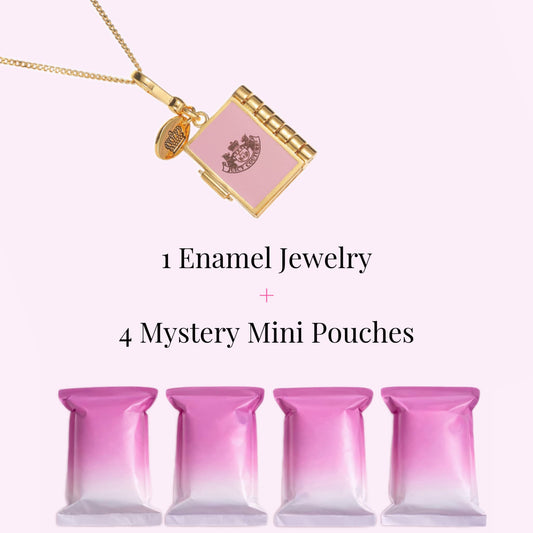 Little Diary Locket Necklace+ 4 Mystery Mini Bags