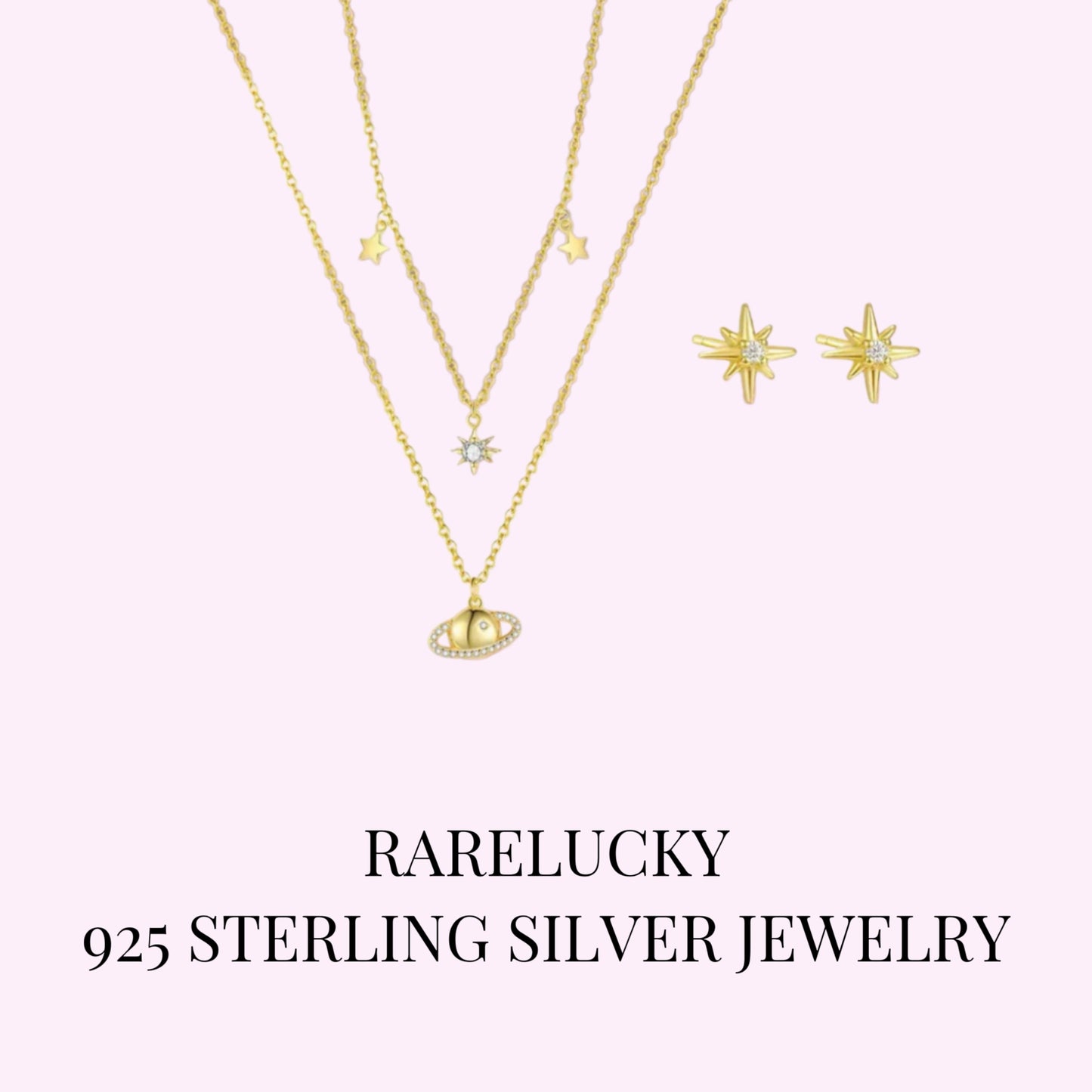 RareLucky Celestial Orbit S925 Jewelry Set