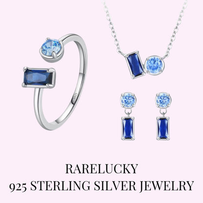 RareLucky Blue Balance S925 Jewelry Set