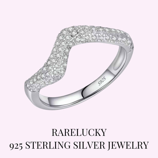 RareLucky Wave Spark S925 Ring