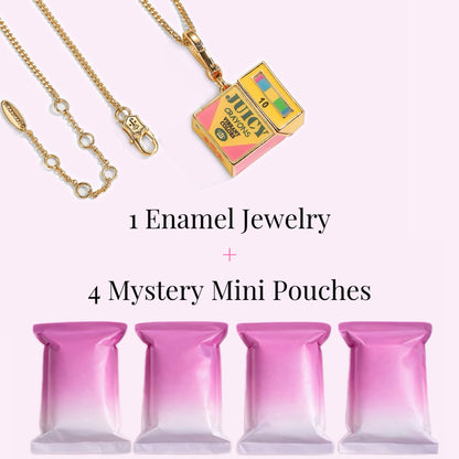 Crayon Box Locket Necklace + 4 Mystery Mini Bags