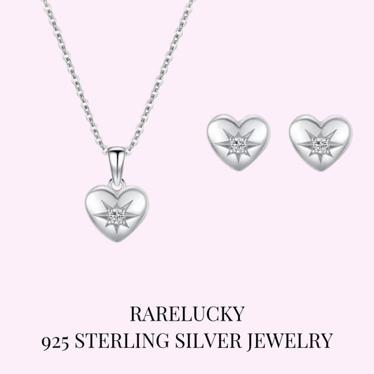 RareLucky Star Heart S925 Jewelry Set