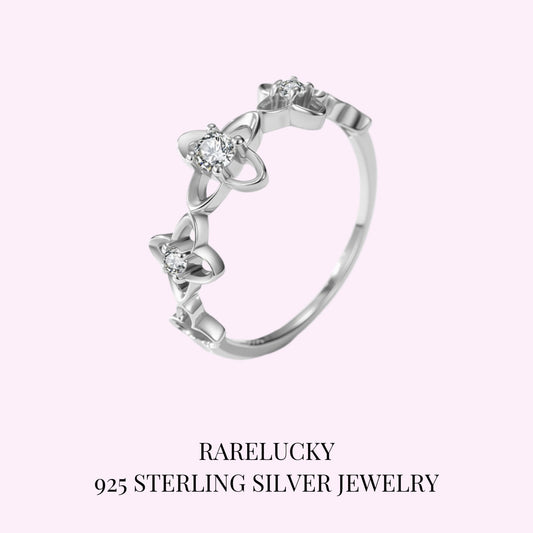 RareLucky Three Blossom S925 Ring