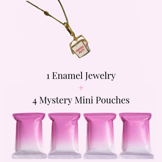 Takeout Box Locket Necklace+ 4 Mystery Mini Bags