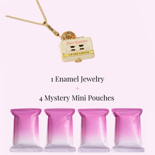 Egg Carton Locket Necklace+ 4 Mystery Mini Bags