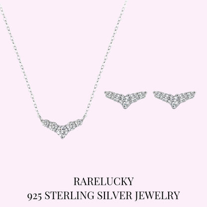 RareLucky Silver Wing S925 Jewelry Set