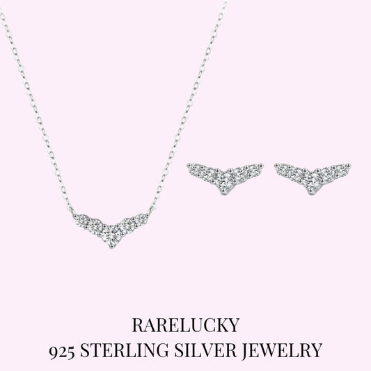 RareLucky Silver Wing S925 Jewelry Set