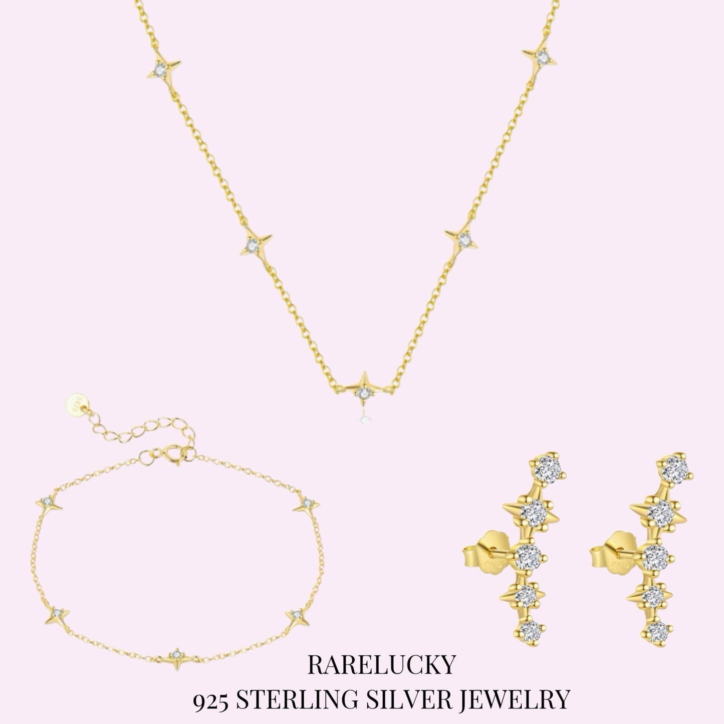 RareLucky Celestial Starline S925 Jewelry Set