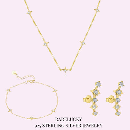 RareLucky Celestial Starline S925 Jewelry Set