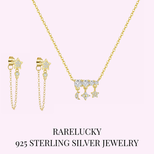 RareLucky Star Smile S925 Jewelry Set